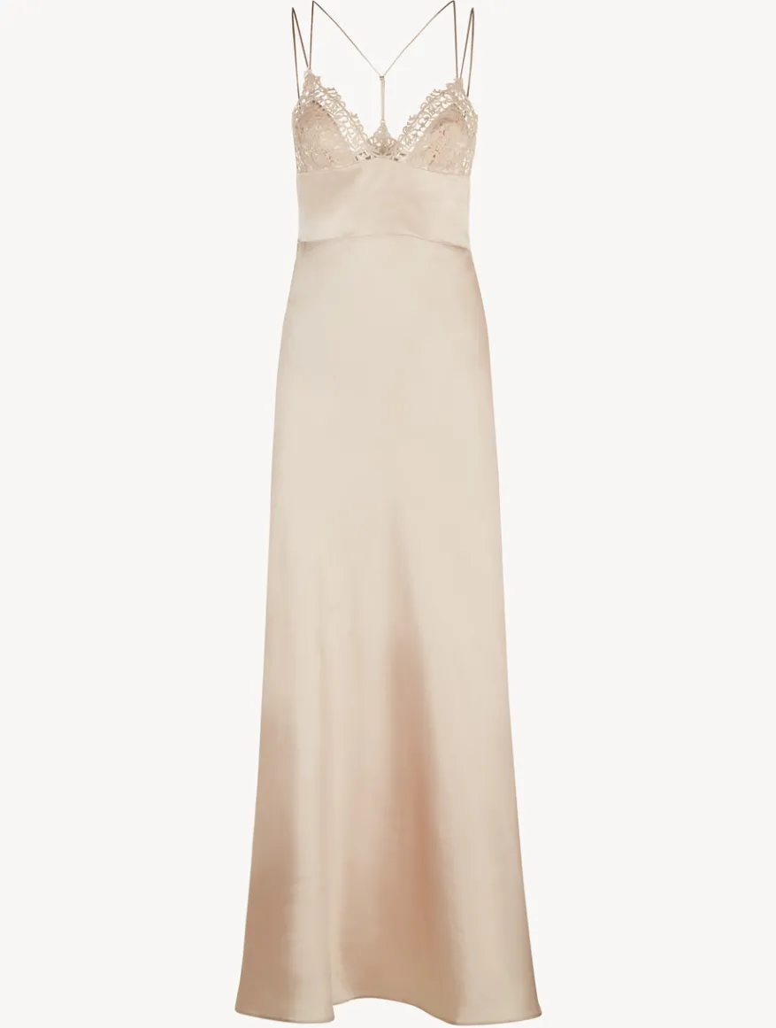 La Perla Camisón Largo Beige Rosado
