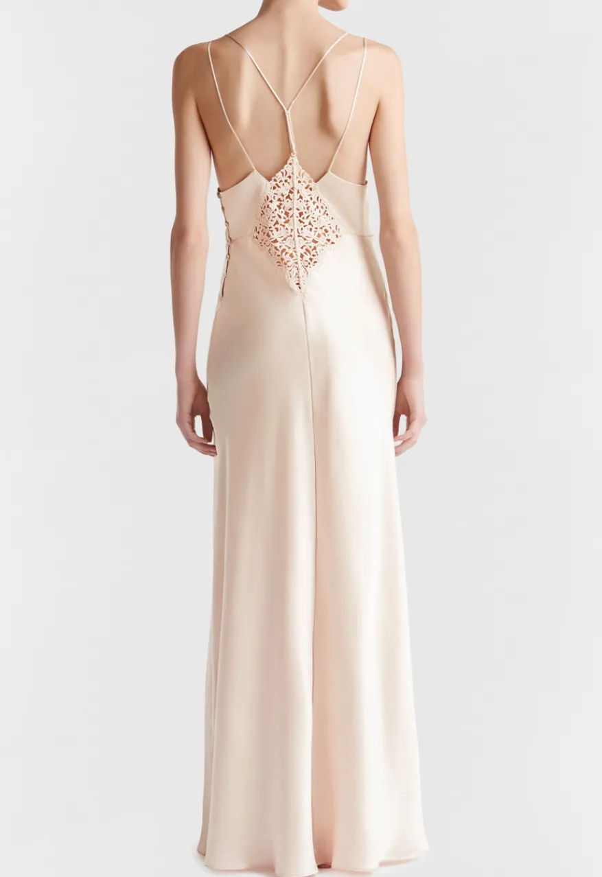 La Perla Camisón Largo Beige Rosado