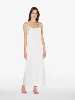La Perla Camisón Largo De Seda Blanca