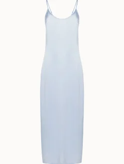 La Perla Camisón Largo De Seda Celeste