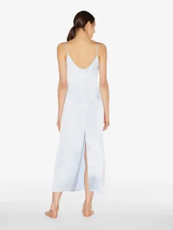 La Perla Camisón Largo De Seda Celeste