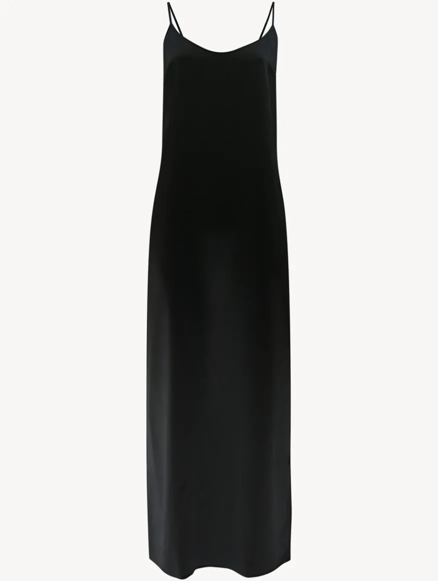 La Perla Camisón Largo De Seda Negra