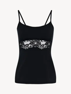 La Perla Camisola De Algodón Negra