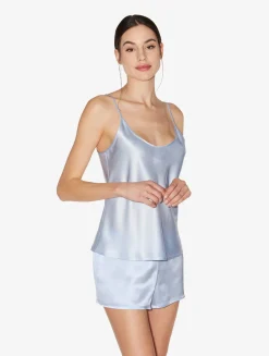 La Perla Camisola De Seda Celeste