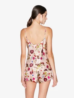 La Perla Camisola De Seda Con Estampado De Flores