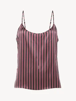 La Perla Camisola De Seda Con Estampado De Rayas