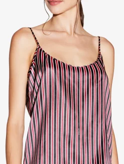 La Perla Camisola De Seda Con Estampado De Rayas