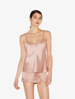 La Perla Camisola De Seda Rosa Empolvado