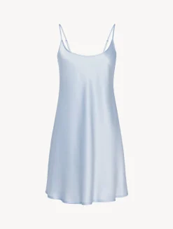 La Perla Combinación Corta De Seda Celeste
