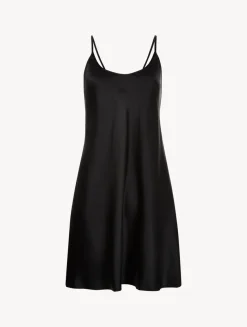 La Perla Combinación Corta De Seda Negro