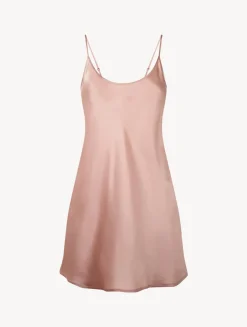 La Perla Combinación Corta De Seda Rosa Empolvado