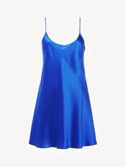 La Perla Combinación Corta De Seda En Color Eléctrico