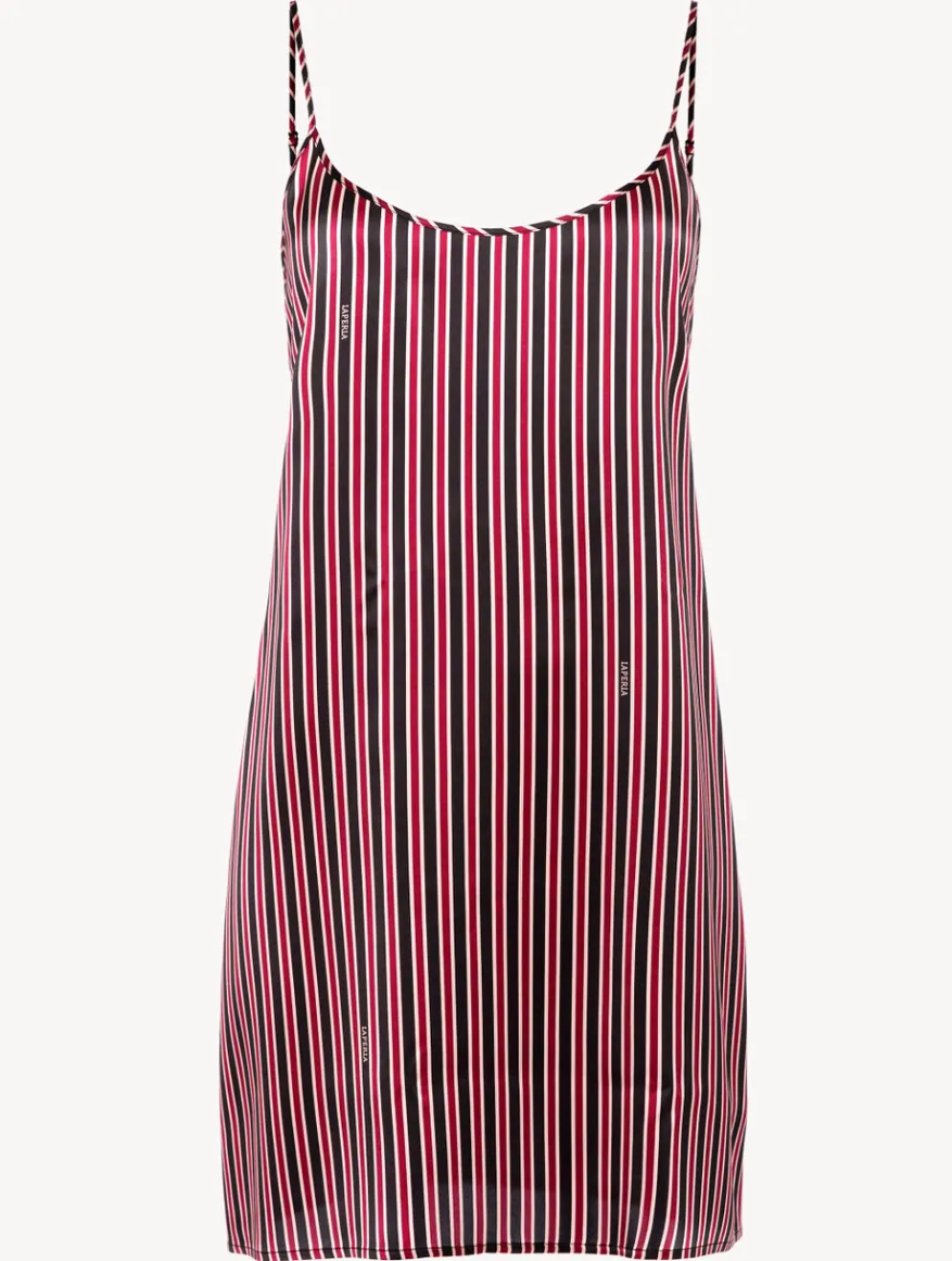 La Perla Combinación Corta De Seda Con Estampado De Rayas