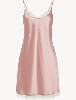 La Perla Combinación De Seda Con Encaje Leavers De Color Rosa