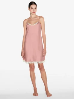 La Perla Combinación De Seda Con Encaje Leavers De Color Rosa