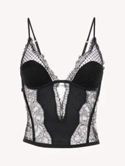 La Perla Corsé Con Encaje Leavers