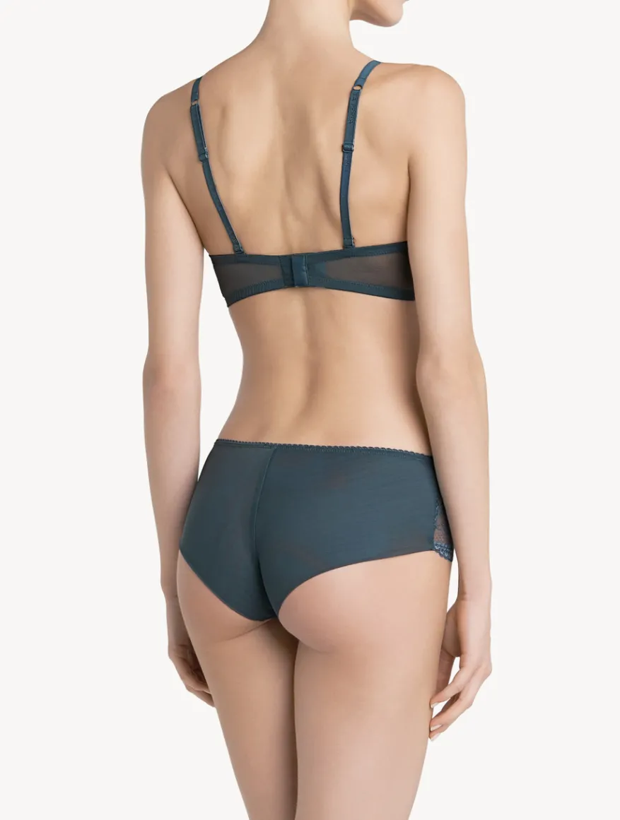 La Perla Culote Tipo Pantalón Corto De Encaje Azul Oscuro