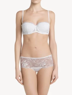 La Perla Culote Tipo Pantalón Corto De Encaje Blanco