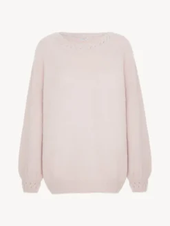La Perla Jersey De Mezcla Alpaca De Color Rosa Pastel