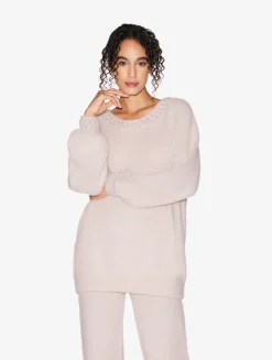 La Perla Jersey De Mezcla Alpaca De Color Rosa Pastel