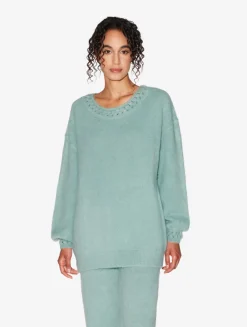La Perla Jersey De Mezcla Alpaca De Color Almendra