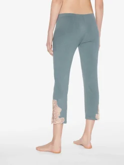 La Perla Pantalón Acanalado En Mezcla De Cachemir Sleepy Dream Con Frastaglio