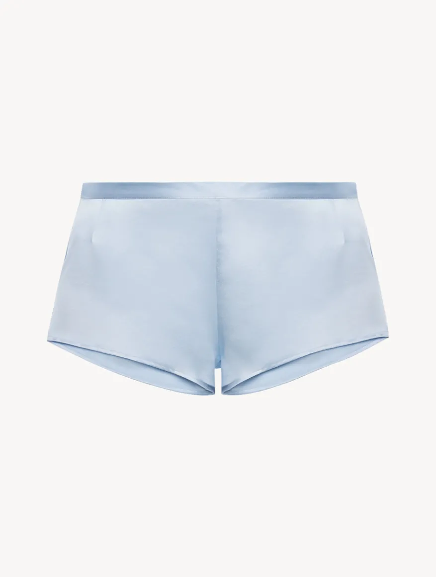 La Perla Pantalón Corto De Pijama De Seda Celeste