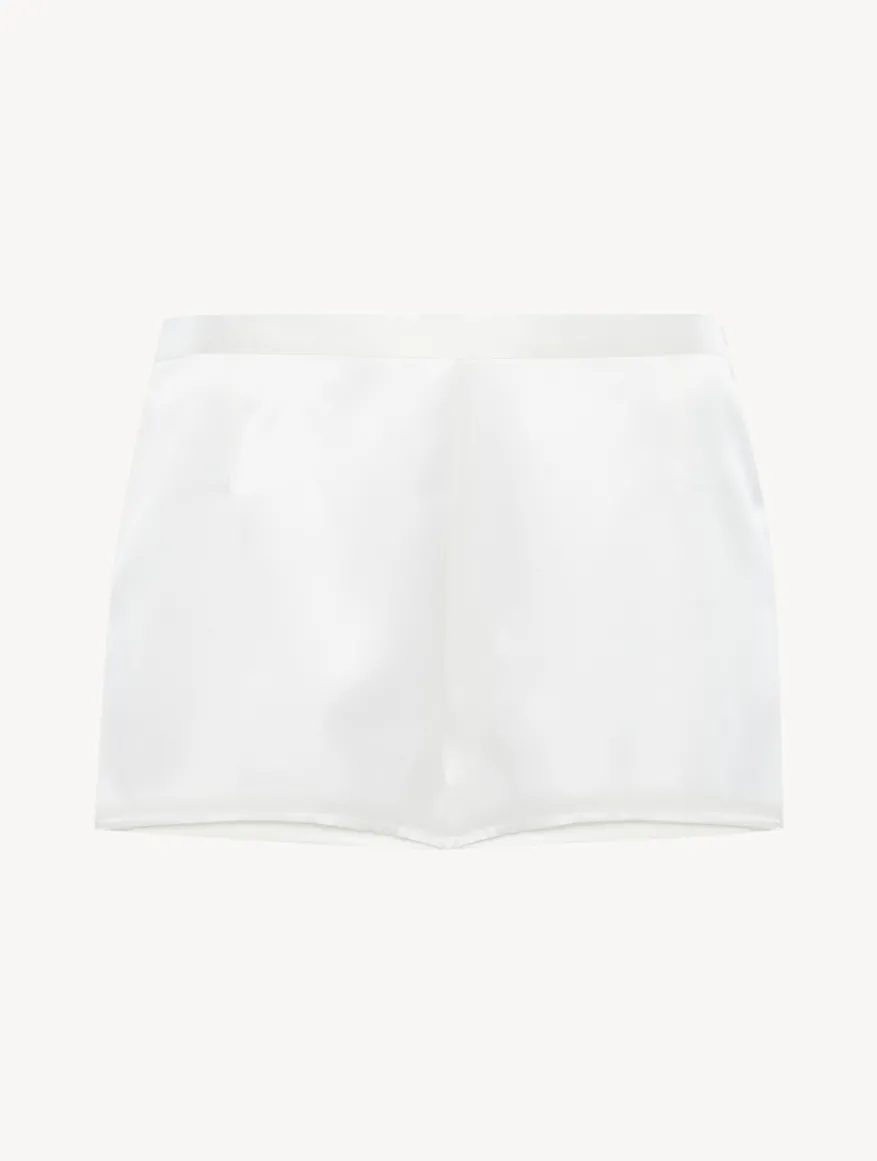La Perla Pantalón Corto De Pijama De Seda Blanco
