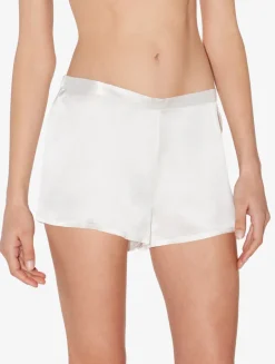 La Perla Pantalón Corto De Pijama De Seda Blanco