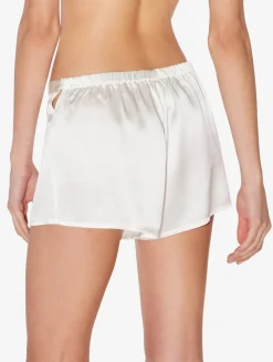 La Perla Pantalón Corto De Pijama De Seda Blanco