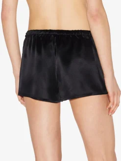 La Perla Pantalón Corto De Pijama De Seda Negro
