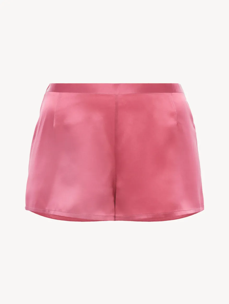 La Perla Pantalón Corto De Pijama De Seda Orquídea Salvaje