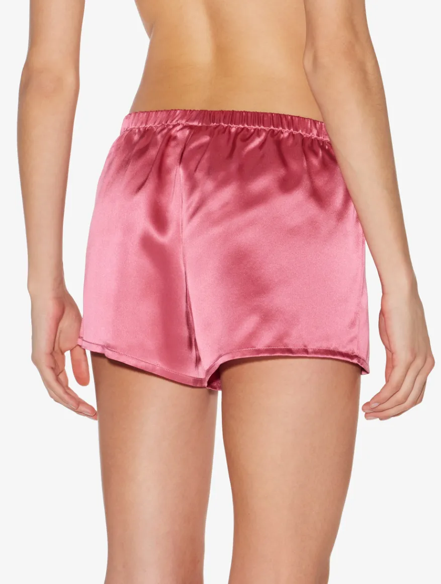 La Perla Pantalón Corto De Pijama De Seda Orquídea Salvaje