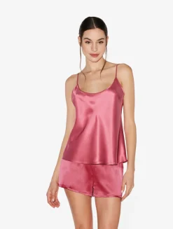 La Perla Pantalón Corto De Pijama De Seda Orquídea Salvaje