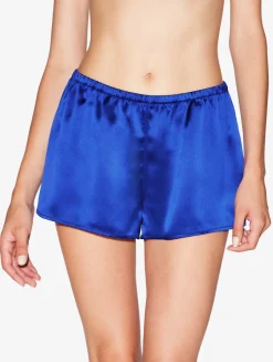 La Perla Pantalón Corto De Pijama De Seda En Color Eléctrico