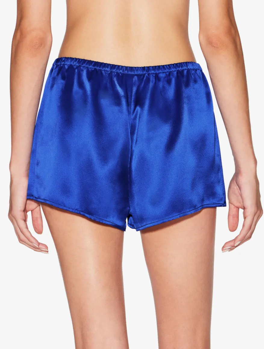 La Perla Pantalón Corto De Pijama De Seda En Color Eléctrico