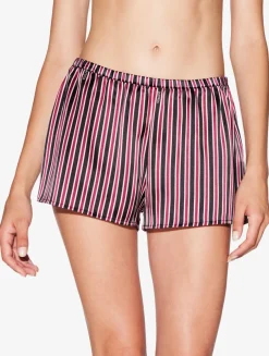 La Perla Pantalón Corto De Pijama De Seda Con Estampado De Rayas