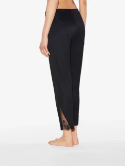 La Perla Pantalón De Pijama En Modal Con Tul Bordado Negro