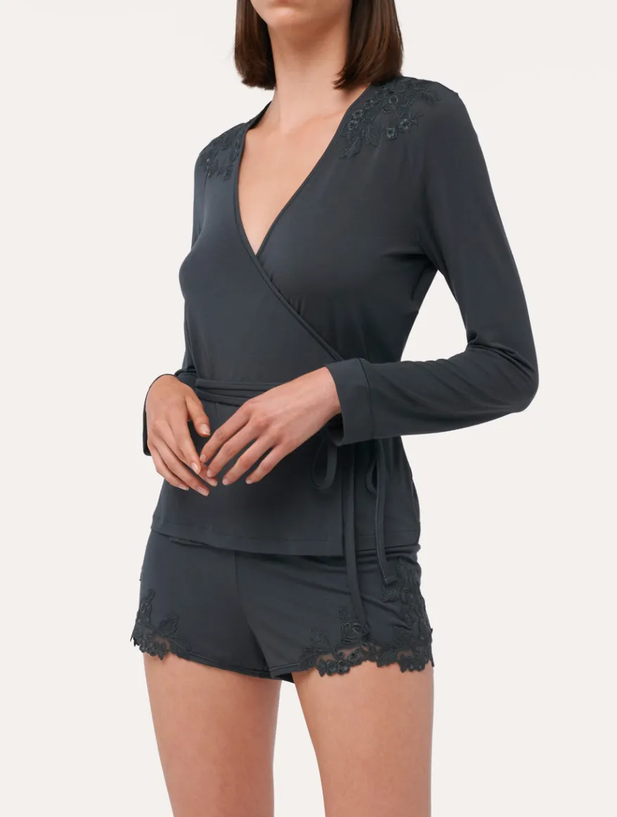 La Perla Pantalones Cortos En Jersey Antracita
