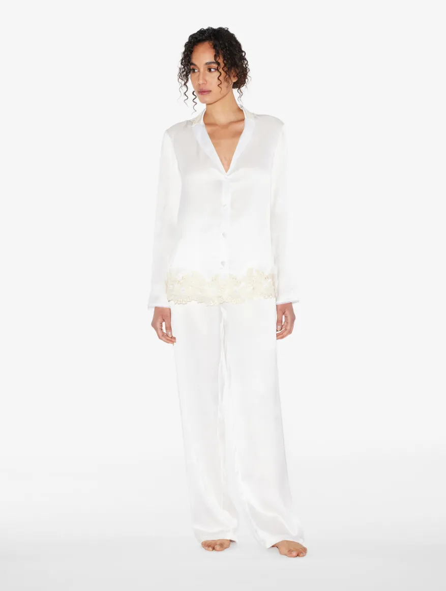La Perla Pijama Con Frastaglio De Seda