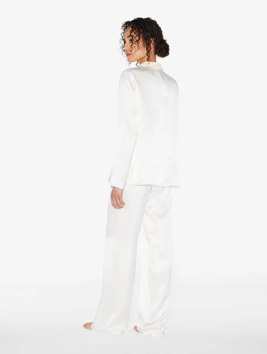 La Perla Pijama Con Frastaglio De Seda