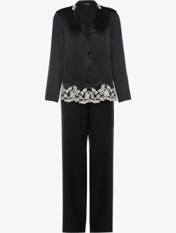 La Perla Pijama Con Frastaglio De Seda