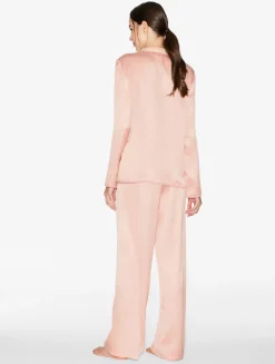La Perla Pijama Con Frastaglio De Seda Rosa
