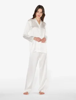 La Perla Pijama De Seda Blanco