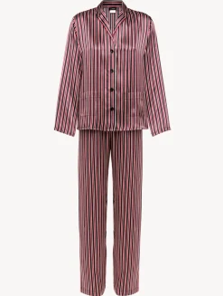 La Perla Pijama De Seda Con Estampado De Rayas