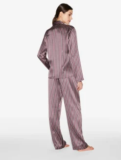 La Perla Pijama De Seda Con Estampado De Rayas