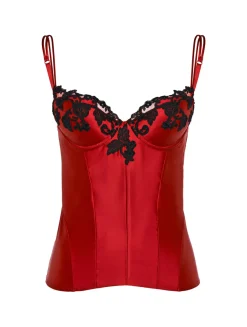 La Perla Corset With Frastaglio In Silk Satin