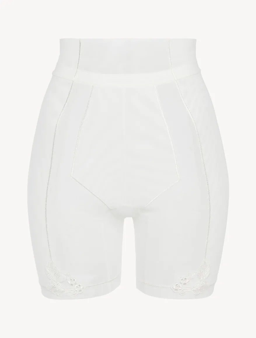 La Perla Shorts Estilo Ciclista De Tul Elástico Blanquecino