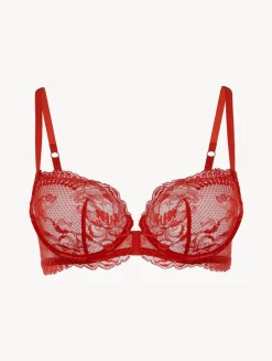 La Perla Sujetador Balconet De Encaje Rojo