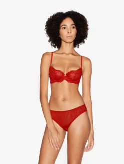 La Perla Sujetador Balconet De Encaje Rojo